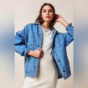 Free People Madison City Denim Jacket